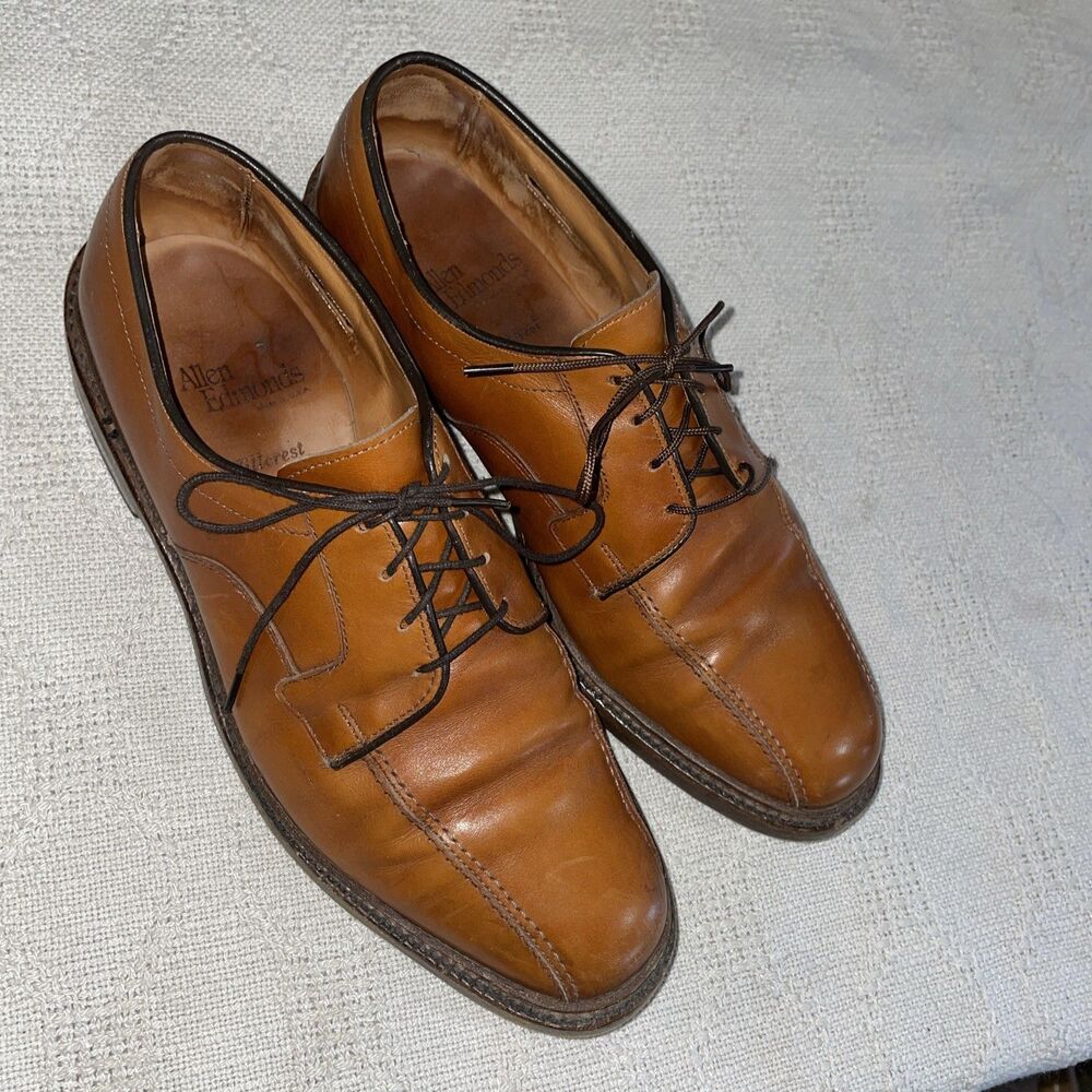 Allen Edmonds Hillcrest Men’s Casual Oxfords Size 9.5 D Brown Leather Going Out